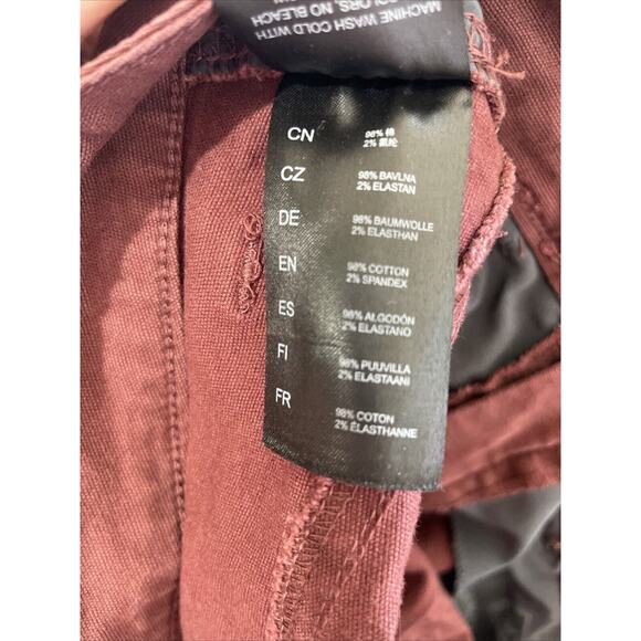 Kuhl Pants Womens Size 8 (31x29) Brooke Skinny Denim Pants Hiking Camp Burgundy - Picture 13 of 14